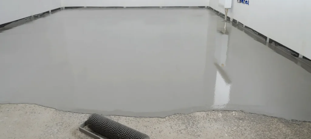 Self-leveling epoxy floor application in Cape Coral, FL