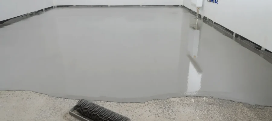 Self-leveling epoxy floor application in Cape Coral, FL